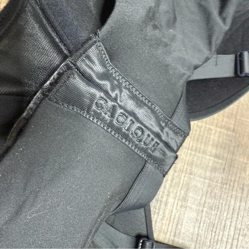 Cacique Underwire Black Women's Bra Soze 46F Smooth - Picture 5 of 6